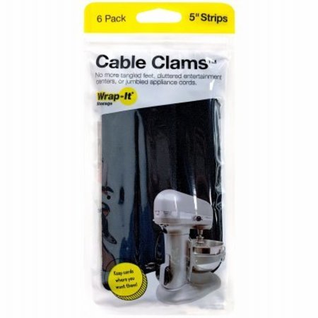 JJAAMM 5 BLK Cable Clam 406-CC-5LX-BL